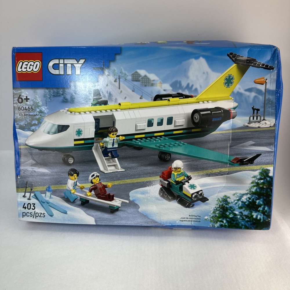 LEGO City 60465 Emergency Air Ambulance Plane 403 Pieces New Sealed